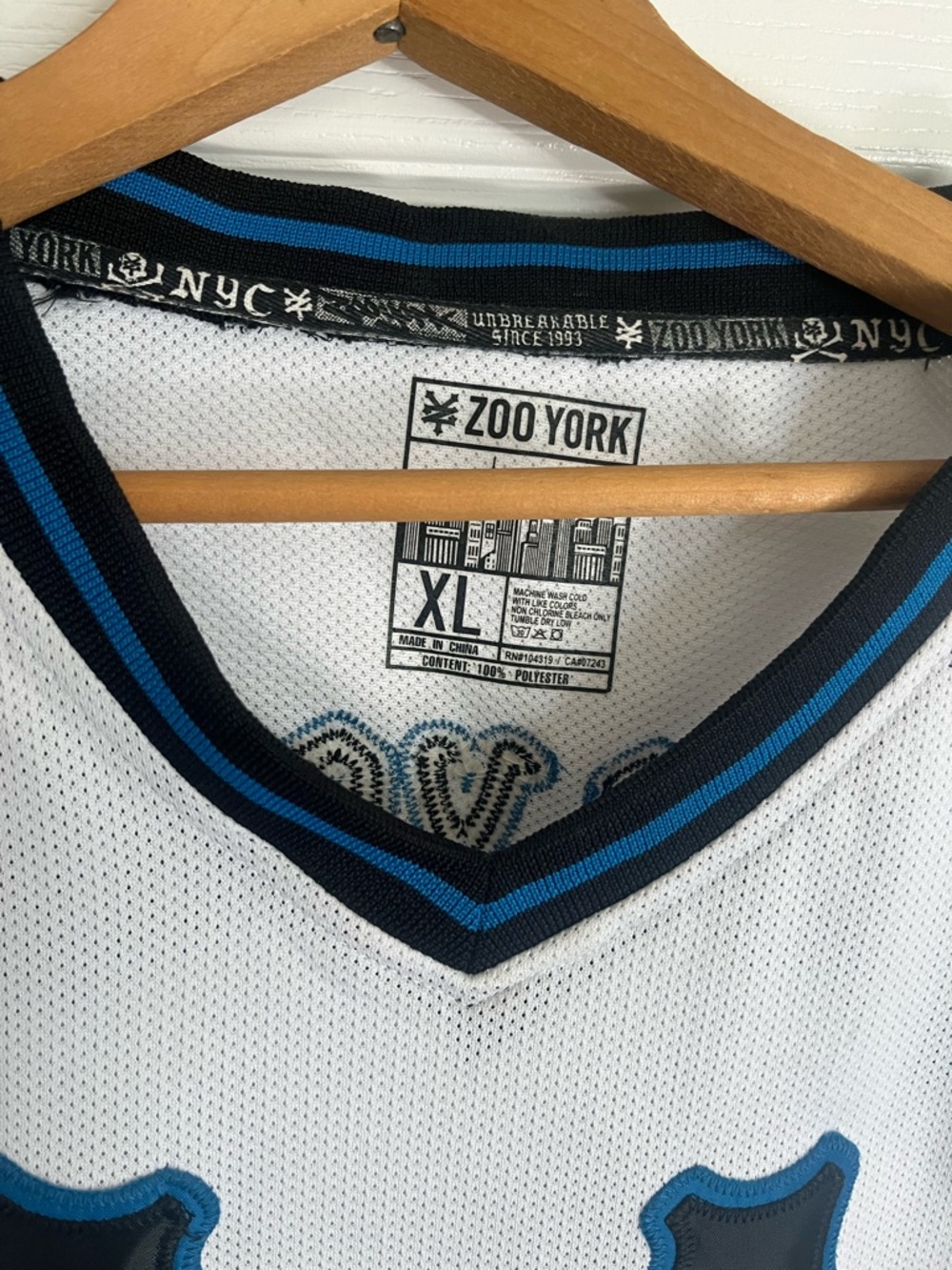 Zoo York Black Unbreakable Tank Top Skate Skateboard Basketball Jersey Mens XL - Picture 3 of 4